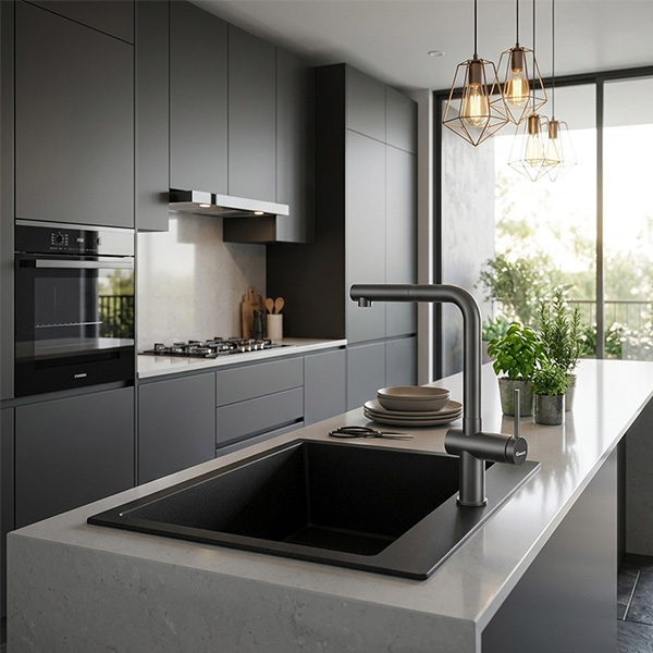 phối cảnh Konox Stream Smart Gun Metal