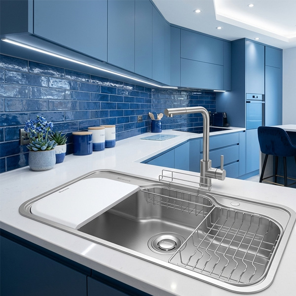 Phối cảnh Chậu rửa chén Konox Tari 9051SM
