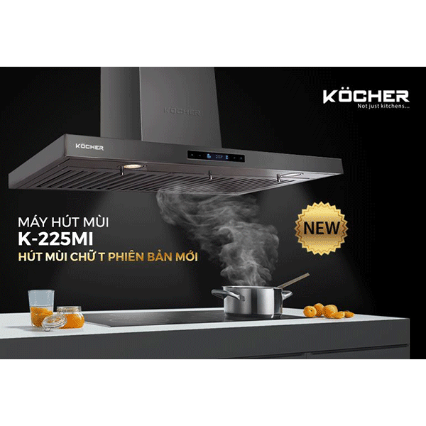 Phối cảnh Máy hút mùi Kocher K-225MI