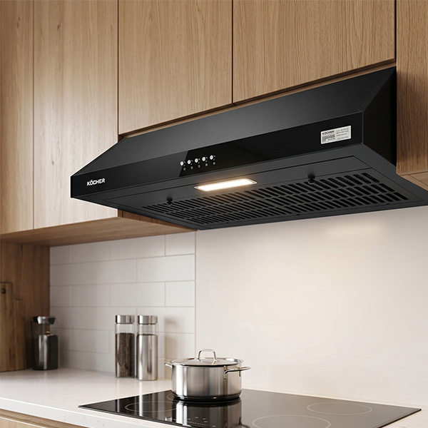 Phối cảnh máy hút mùi Kocher K-6070V