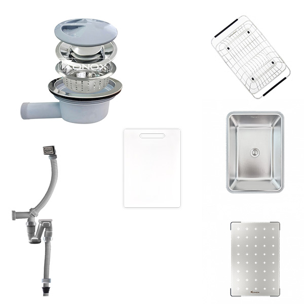 Phụ kiện Chậu rửa chén Konox Dekor 8347SU