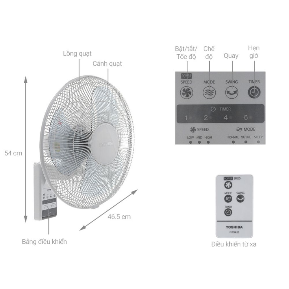 Phụ kiện Toshiba F-WSA20(H)VN
