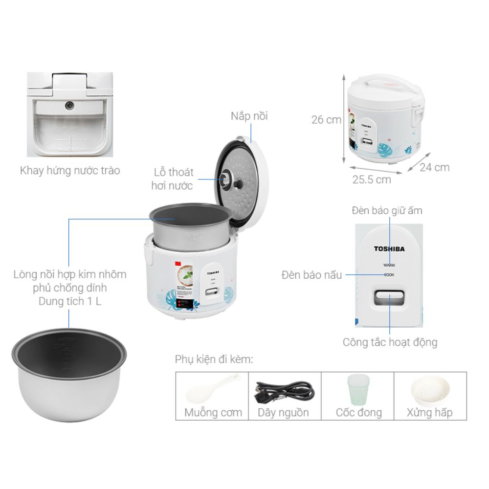 Phụ kiện Toshiba RC-10JH2PV(B)