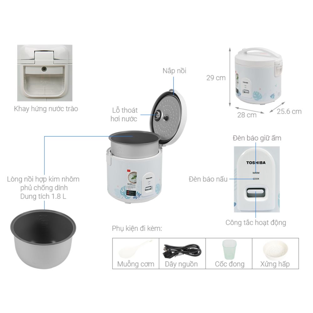 Phụ kiện Toshiba RC-18JH2PV(B)