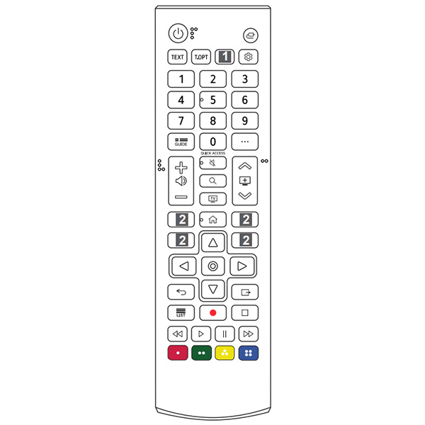 Remote Smart TV LG 75QNED70ASA