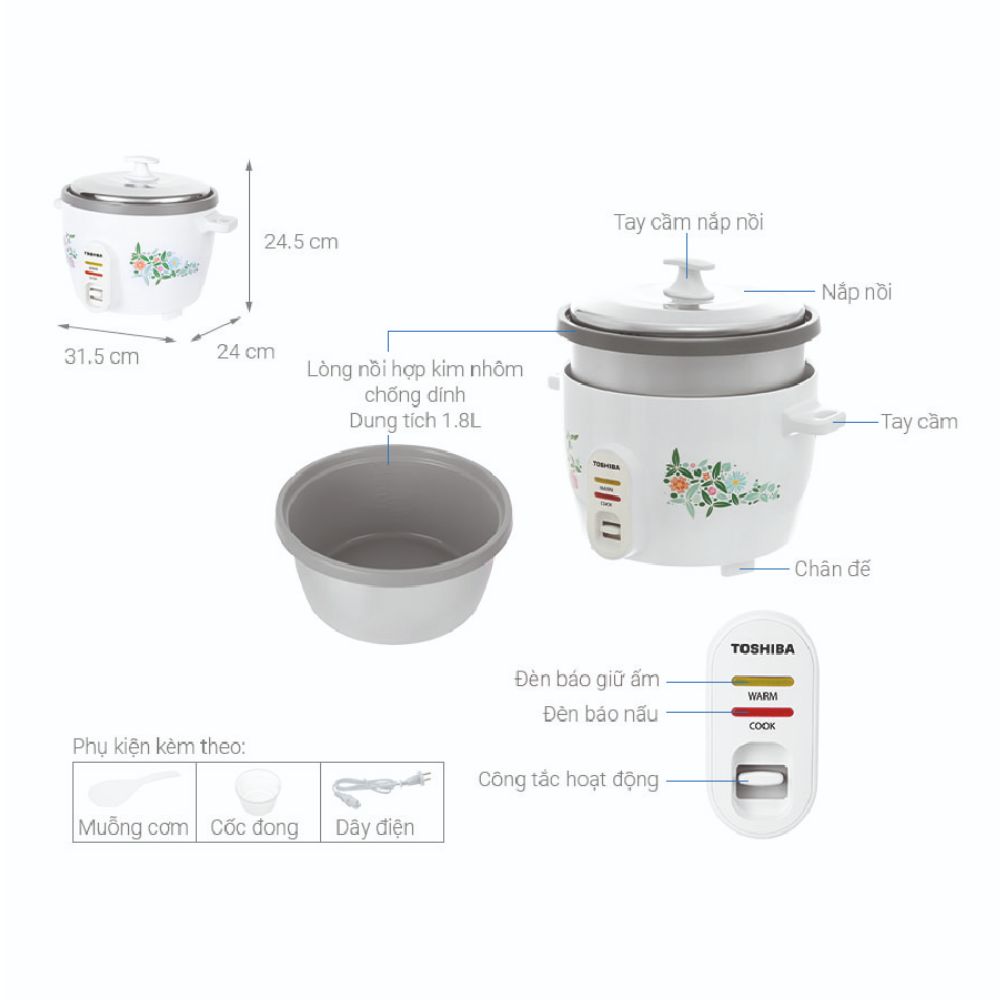 Thành phần Toshiba RC-18MH1PV(F)