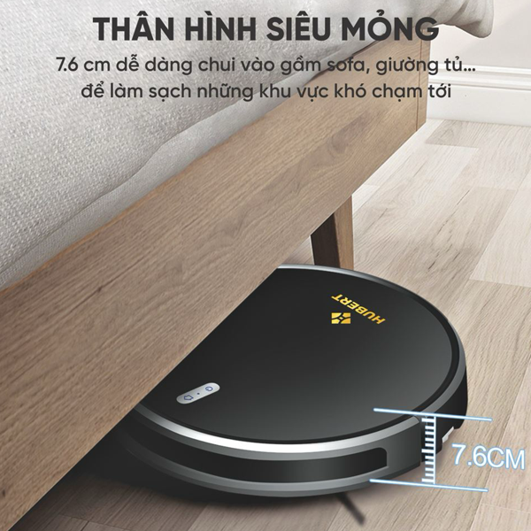 thiết kế Robot Hút Bụi Hubert HB A68 Plus