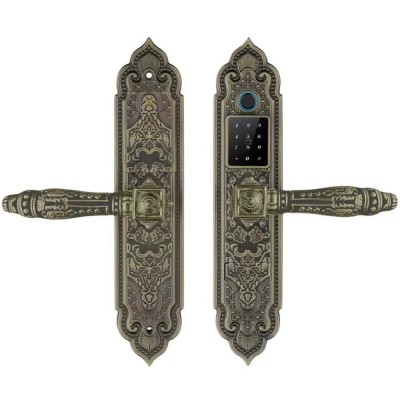 Khoá biệt thự tân cổ điển Demax EL350 GREEN BRONZE