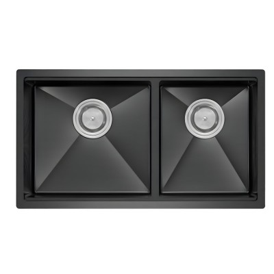 Chậu rửa bát 2 ngăn chống  xước Inox 304 Eurgold EUC28845GD