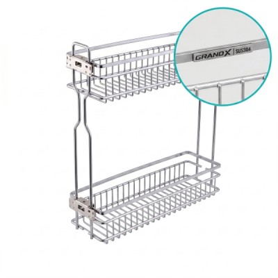 Kệ đựng gia vị nan dẹt Grandx XS.15S