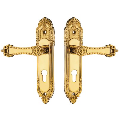 Khoá cửa chính Demax CLK250 24K BRASS