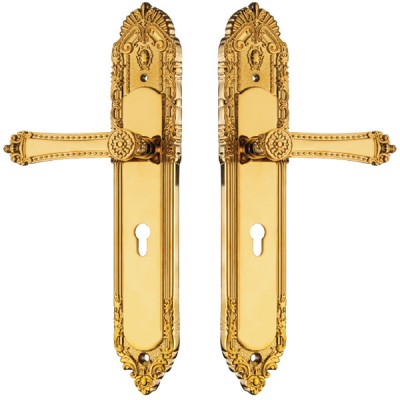 Khoá cửa chính Demax CLK308 24K BRASS