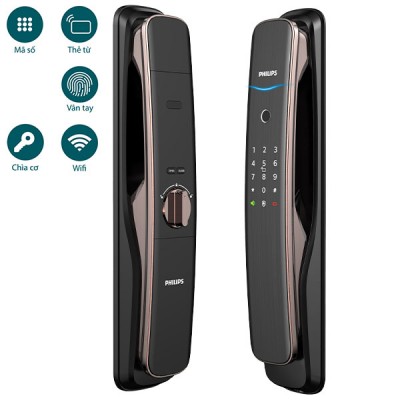Khóa điện tử Philips DDL702E-5HWS - Đồng