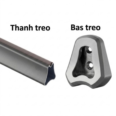 Thanh Treo Quần Áo (Hình Thang) Hợp Kim Nhôm  Grandx XM.1500-1