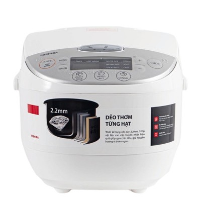 Nồi cơm điện tử Toshiba RC-18DH2PV(W)
