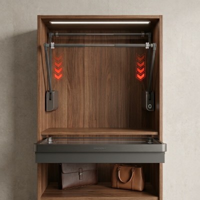 Bối cảnh Giá Nâng Hạ Điện Treo Quần Áo Cao Cấp Grandx XM.15E-Luxury