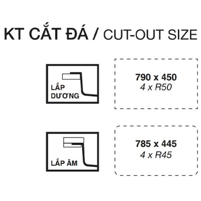 Cắt đá Chậu rửa bát TAKA Series KF8248FS Plus