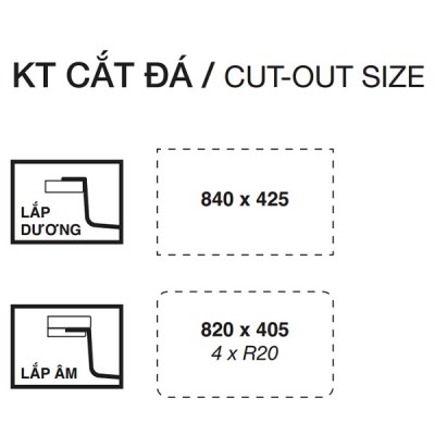 Cắt đá Chậu rửa bát Kluger KG8644FS Plus