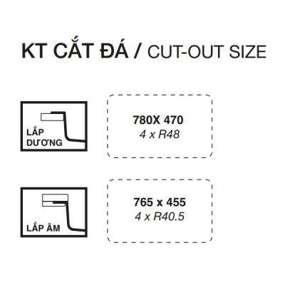 Cắt đá Chậu rửa bát HARU Series KH8050FS Plus