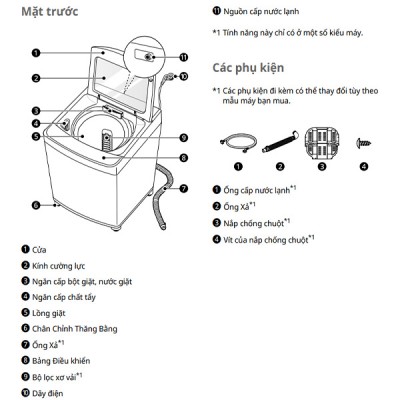 Chi tiết Máy giặt LG T2515VBTB