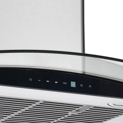 Điều khiển Hút mùi kính cong áp tường Grandx GX H90C62