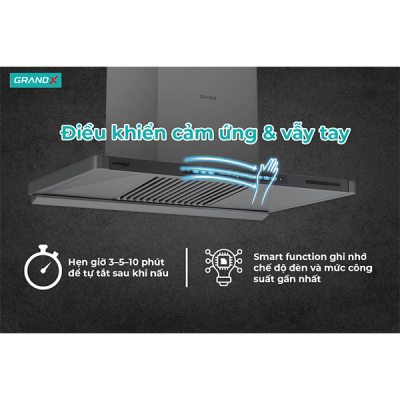 Điều khiển vẫy tay Máy mùi áp tường Grandx GX H70T82Pro