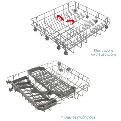 Giàn rửa Comfee CDW-8F60RB