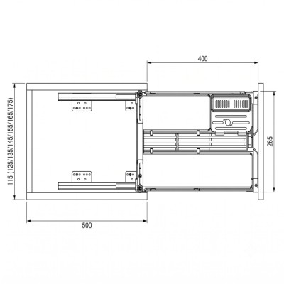 Kích thước Giá Dao Thớt Gia Vị Nan Oval Grandx XK.30M2