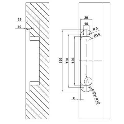 Kích thước 1 Hafele 927.03.090
