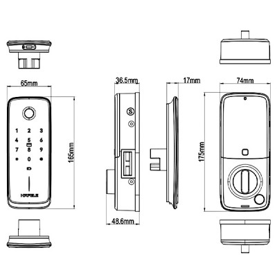 kích thước Hafele Nova MR2501B 499.21.226