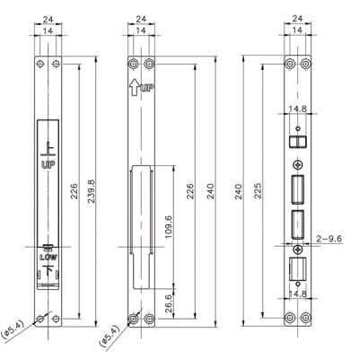 kích thước 1 Hafele ML2502B 912.21.048