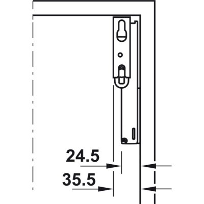 Kích thước 1 Hafele 493.05.922