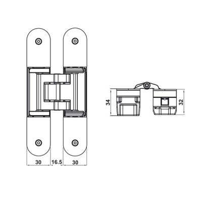 Kích thước 2 Hafele 927.03.093