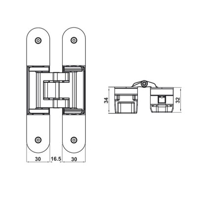 Kích thước 2 Hafele 927.03.090