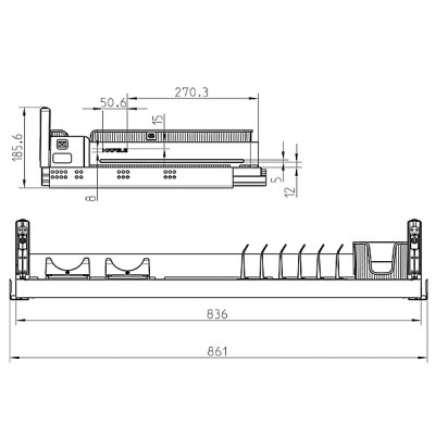 kích thước 2 Hafele 545.14.305