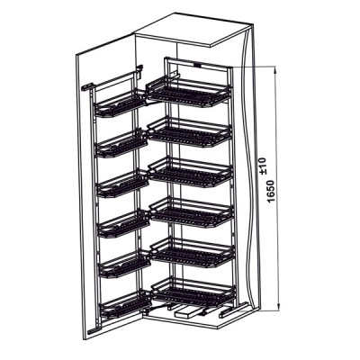 Kích thước 2 Hafele 595.71.047