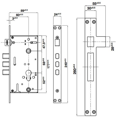 kích thước 1 TT Hafele DL6100 912.20.582