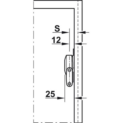 Kích thước 1 Hafele 373.66.612