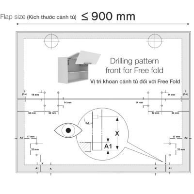 Kích thước 2 Hafele 493.05.896 