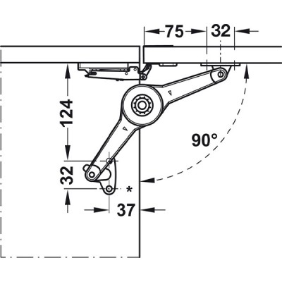 Kích thước 5 Hafele 373.66.612