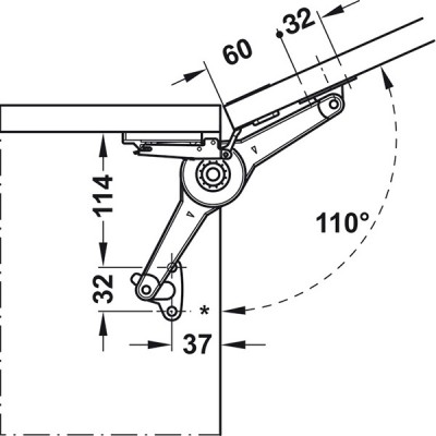 Kích thước 6 Hafele 373.66.612
