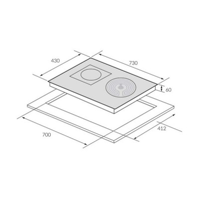 kích thước Bếp điện từ Eurosun EU-TE728PRO
