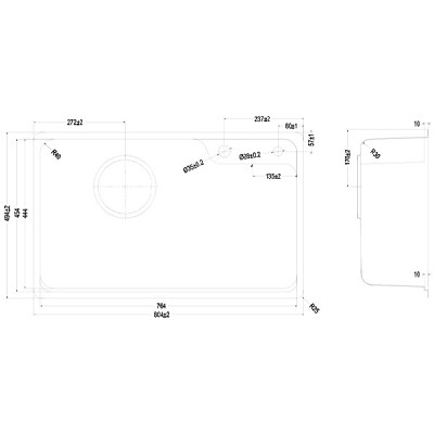 Kích thước Chậu rửa bát HARU Series KH8050ST Plus