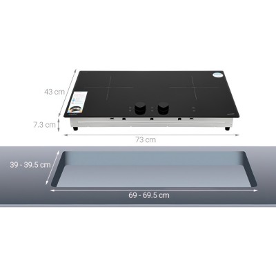 Kích thước Comfee CIH-52DIU