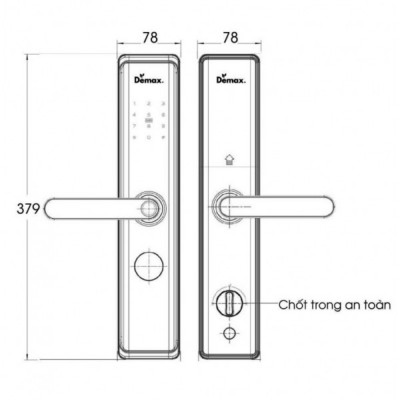 Kích thước Demax EL-C88 BL App Bluetooth