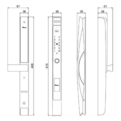 Kích thước Demax EL-C905 AG Wifi App