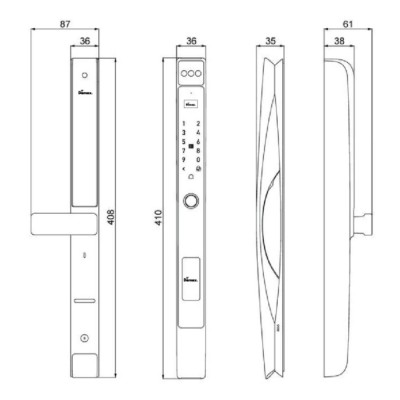 Kích thước Demax EL-C905 SB Wifi App