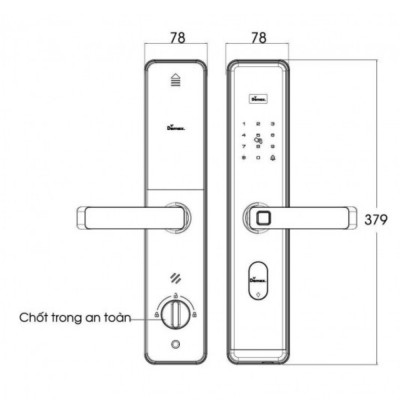 Kích thước Demax EL-MS88 GB chống nước 