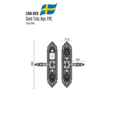 Kích thước Demax EL350 R0SE GOLD