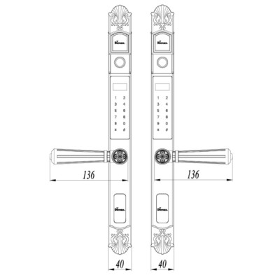 Kích thước Demax EL686 CB Remote